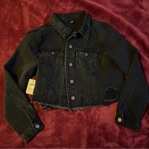 NEW. Windsor Black Denim Jacket (M)